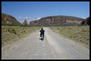 A bike ride through the park