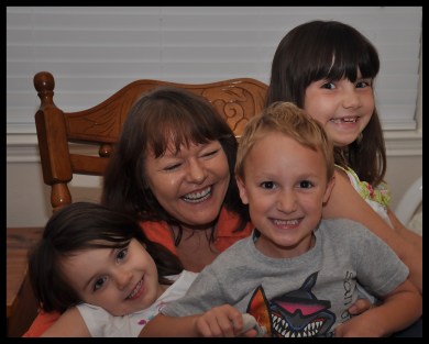 My Granny with me and my cousins