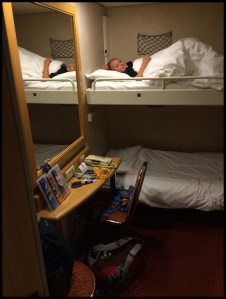 Sleeping on the Ferry to Kos