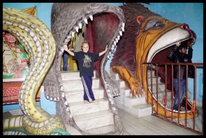 Crazy Temple - coming out of the crocodile mouth...why not?