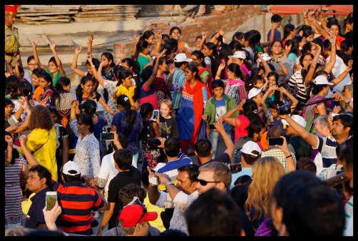 Wagah Border dance party. Can you spot me?