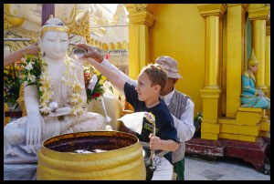 Bathing the Buddha