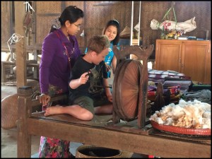 Spinning thread like Gandhi!