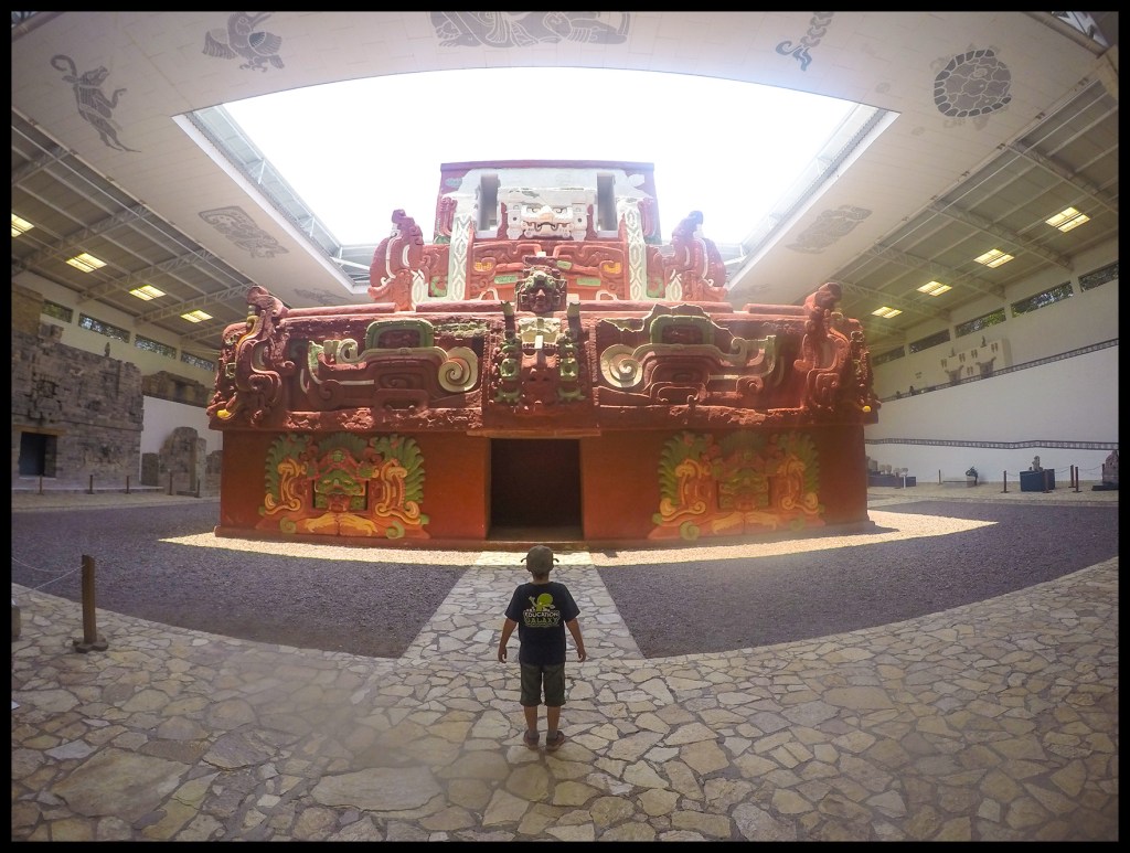 A recreation of what one of the temples looked like