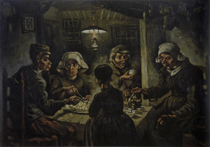 The Potato Eaters, 1885, Van Gogh Museum, 114 x 82 cm, Amsterdam, Netherlands.