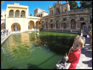 Inside the Real Alcázar palace.