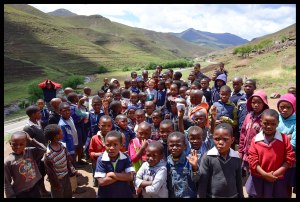 Many of the students at the school.